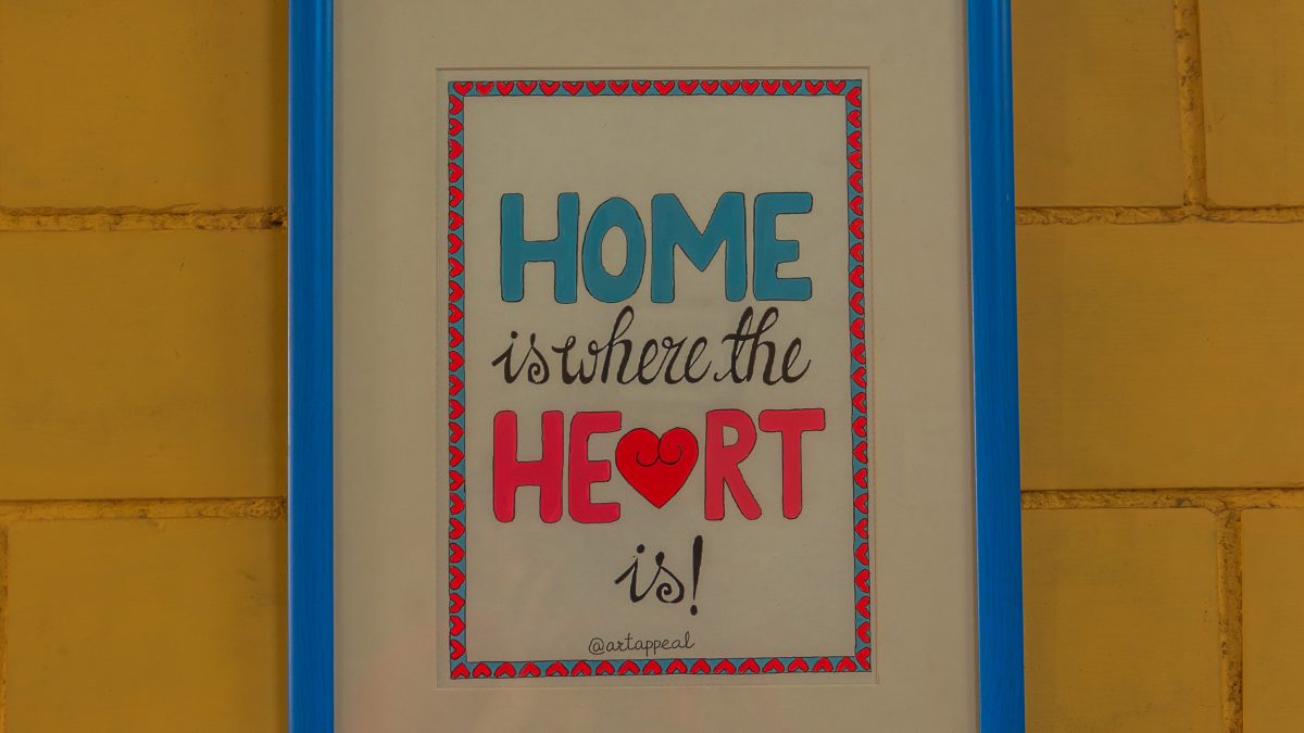 MY-HAPPY-HOME-17-x-13.5-Mixed-media-on-Texture-paper-Soft-Blue-Acrylic-Frame-scaled.jpg