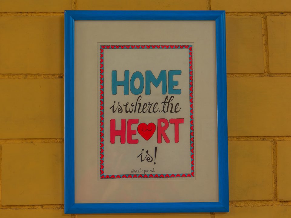 MY-HAPPY-HOME-17-x-13.5-Mixed-media-on-Texture-paper-Soft-Blue-Acrylic-Frame-scaled.jpg