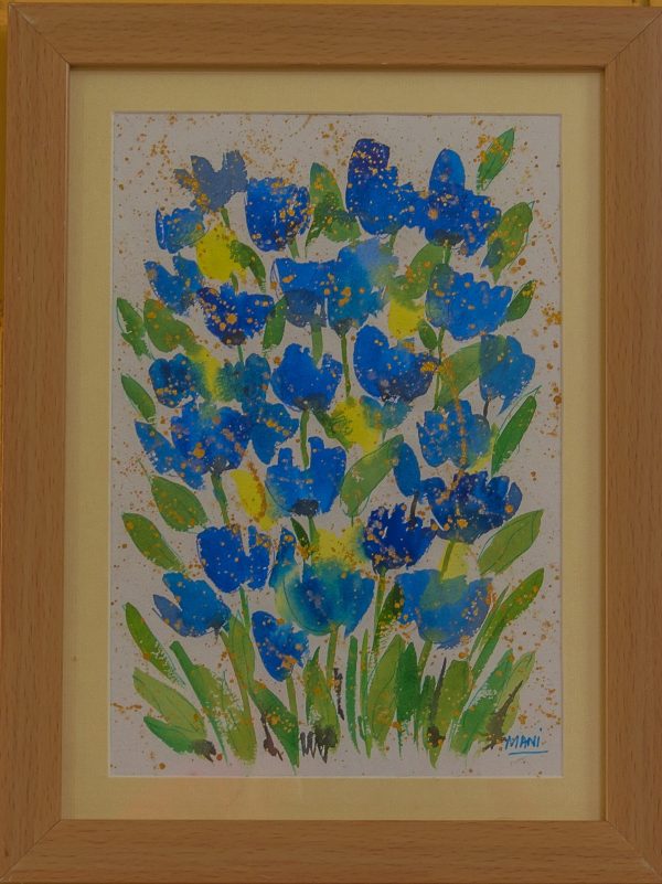 Art Gallery By Mani TULIPS IN THE COUNTRYSIDE (BLUE) 15.25 X 11.5.jpg